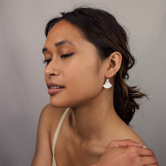 Silver Bridal Earrings | Art Deco Drop Dangle Earrings – AMYO Bridal
