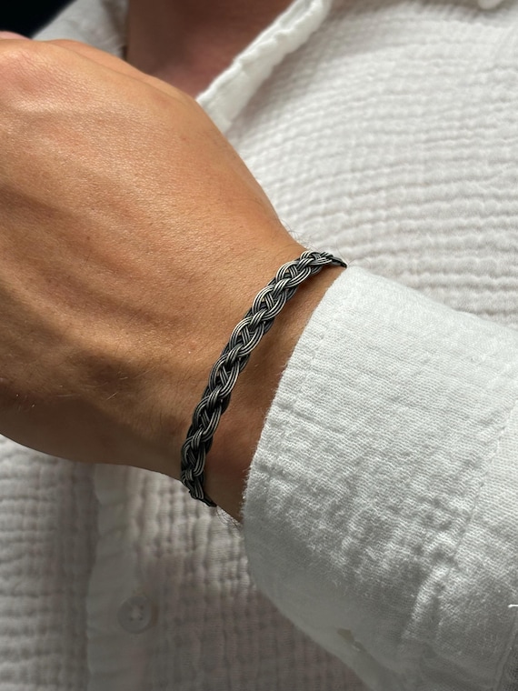 Kazaziye Sterling Silver Bracelet: Handmade Braided Unisex Jewelry