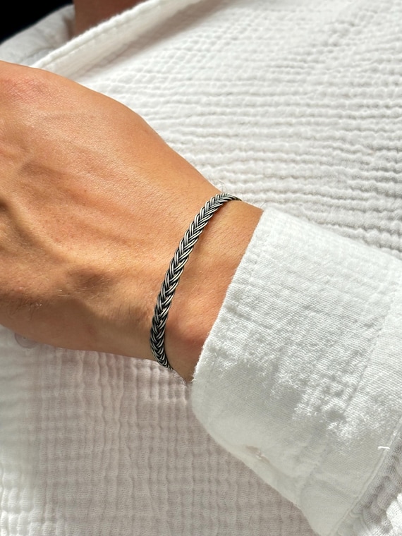 Woven Chain Bracelet for Him Her, Couples Jewelry, Gift for Her Him, Boyfriend Girlfriend Gift, Best Friend Bracelet
