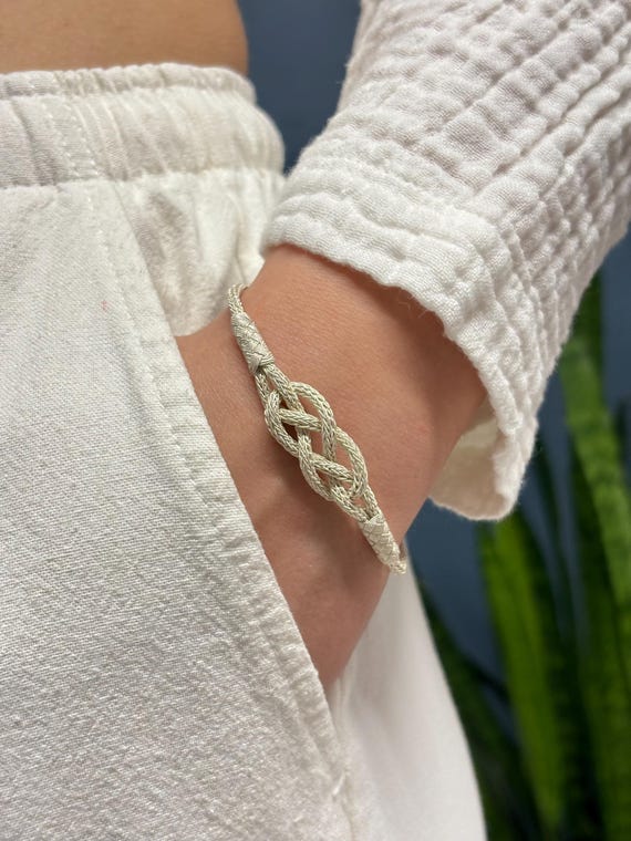 999 Sterling Silver Celtic Bracelet - Viking Style