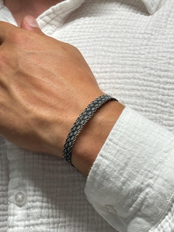 Woven Bracelet for Him Her, Chain Bracelet, Couples Bracelet Gift, Gift for Her Him, Boyfriend Girlfriend Jewelry