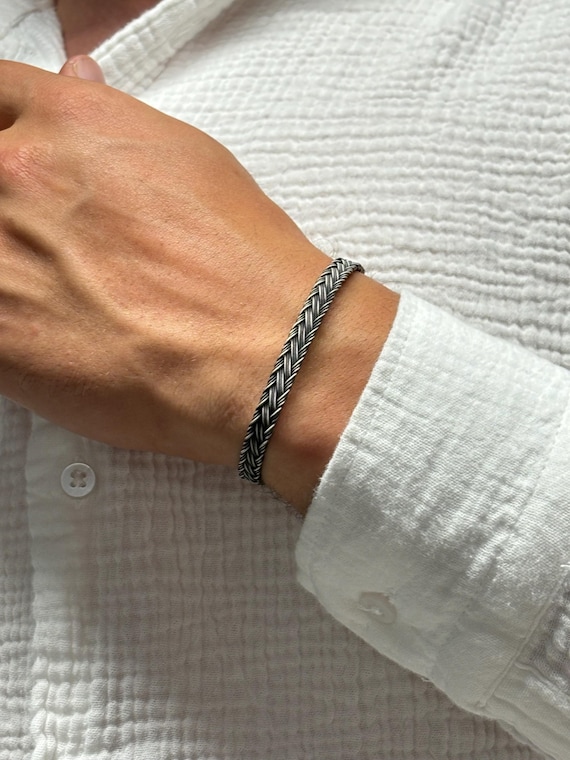 Unisex Woven Bracelet, Chain Bracelet for Him Her, Couples Jewelry, Gift for Girlfriend Boyfriend, Best Friend Bracelet