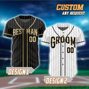 Chemises en jersey pour garçons d&#39;honneur, noms et numéros personnalisés, maillot d&#39;enterrement de vie de jeune fille, cadeau d&#39;homme d&#39;affaires, chemises de mariage personnalisées.