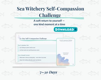 30-Day Self-Compassion Challenge – Healing Journal (Printable PDF)