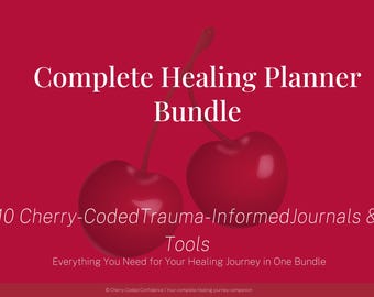 The Ultimate Cherry-Coded Healing Bundle: 10 Trauma-Informed Digital Planners for Emotional Wellness & Nervous System Support