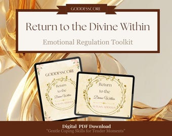 Goddesscore Emotional Regulation Toolkit | Self Care Planner (Digital Download)