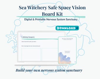 Safe Space Vision Board Kit – Healing Journal & Trauma Recovery Planner | Sea Witchery PDF