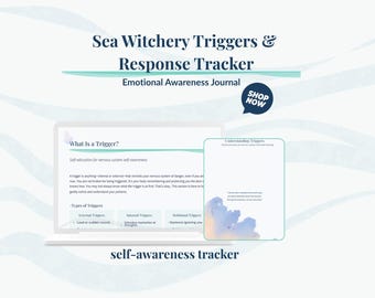 Triggers & Response Tracker – Emotional Awareness And Trauma Recovery Journal | Digital PDF