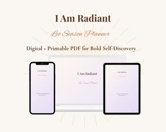 Leo Season Zodiac Planner | Confidence and Self-Worth Journal (Digital and Printable)