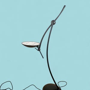 Iconic 1970s Luigi Colani floor lamp for Wofi Leuchten | Authentic German space age UFO saucer light | Mid-century modern statement piece