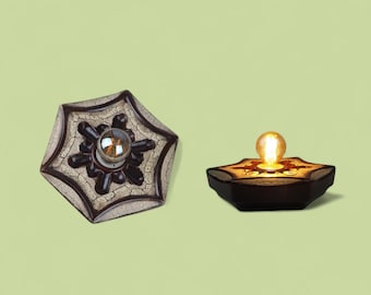 Par de apliques de lava gruesa Pan Leuchten / Lámparas de pared de cerámica / Lámparas de dormitorio modernas de mediados de siglo / Cerámica brutalista alemana / Diseño de los años 70