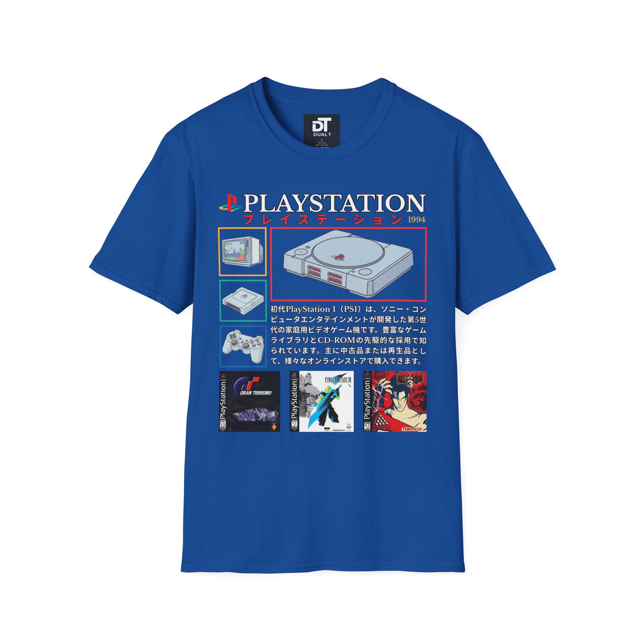 Playstation 1 Tribute 90's Vintage Style Unisex Softstyle Graphic