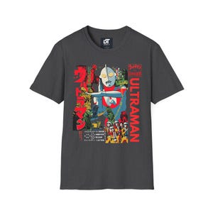 Ultraman Vintage Inspired Japanese Poster Unisex Softstyle Graphic Tee - Retro Tokusatsu Anime Shirt image 13
