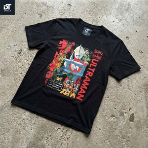 Ultraman Vintage Inspired Japanese Poster Unisex Softstyle Graphic Tee - Retro Tokusatsu Anime Shirt image 3