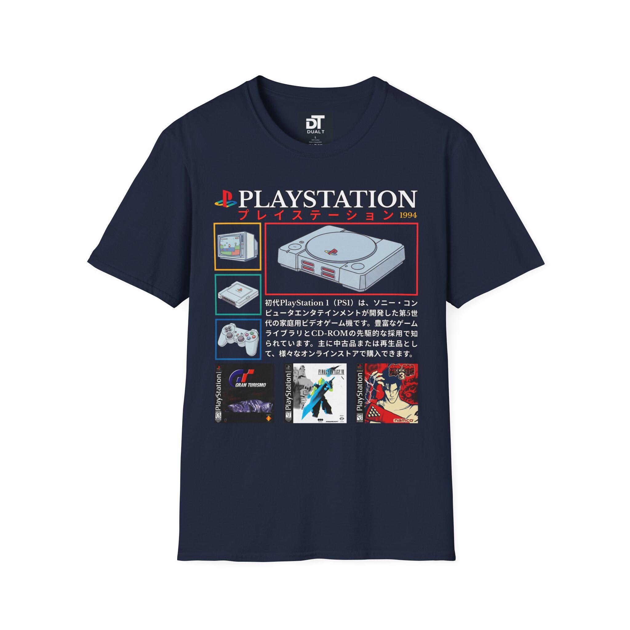 Playstation 1 Tribute 90's Vintage Style Unisex Softstyle Graphic