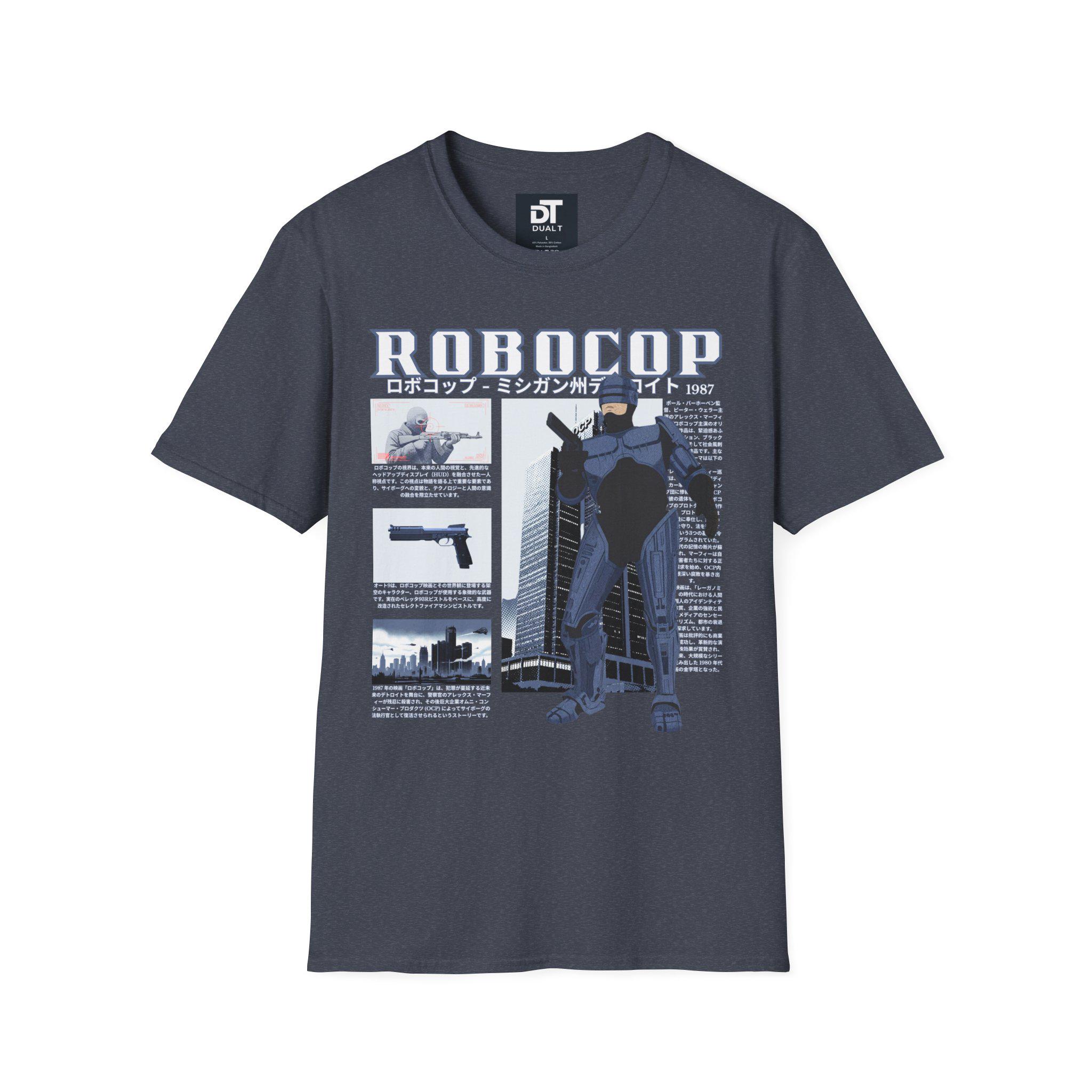 Robocop Japanese Vintage Style Unisex Softstyle Graphic Tee 