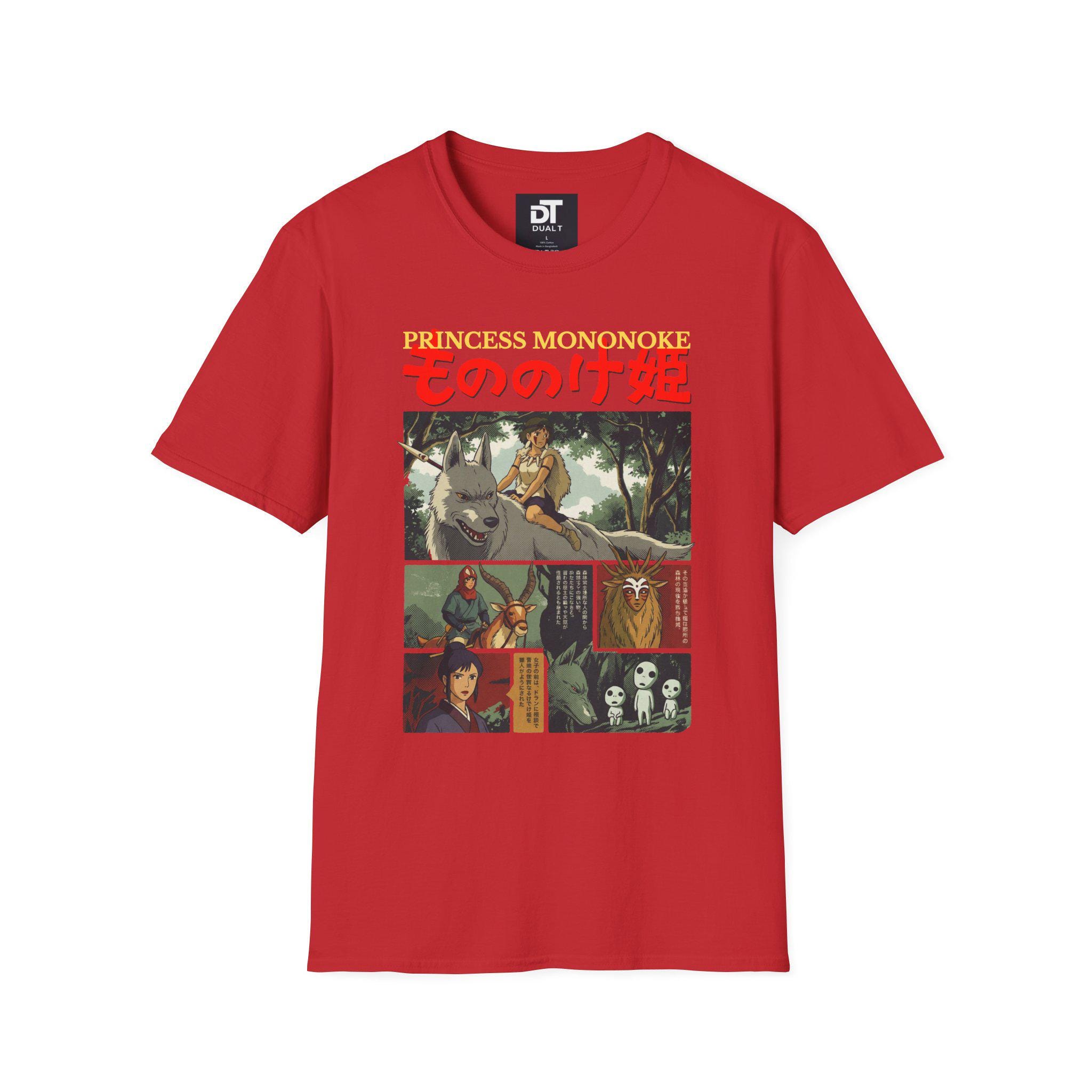 Princess Mononoke Vintage Style Unisex Softstyle Graphic T-shirt
