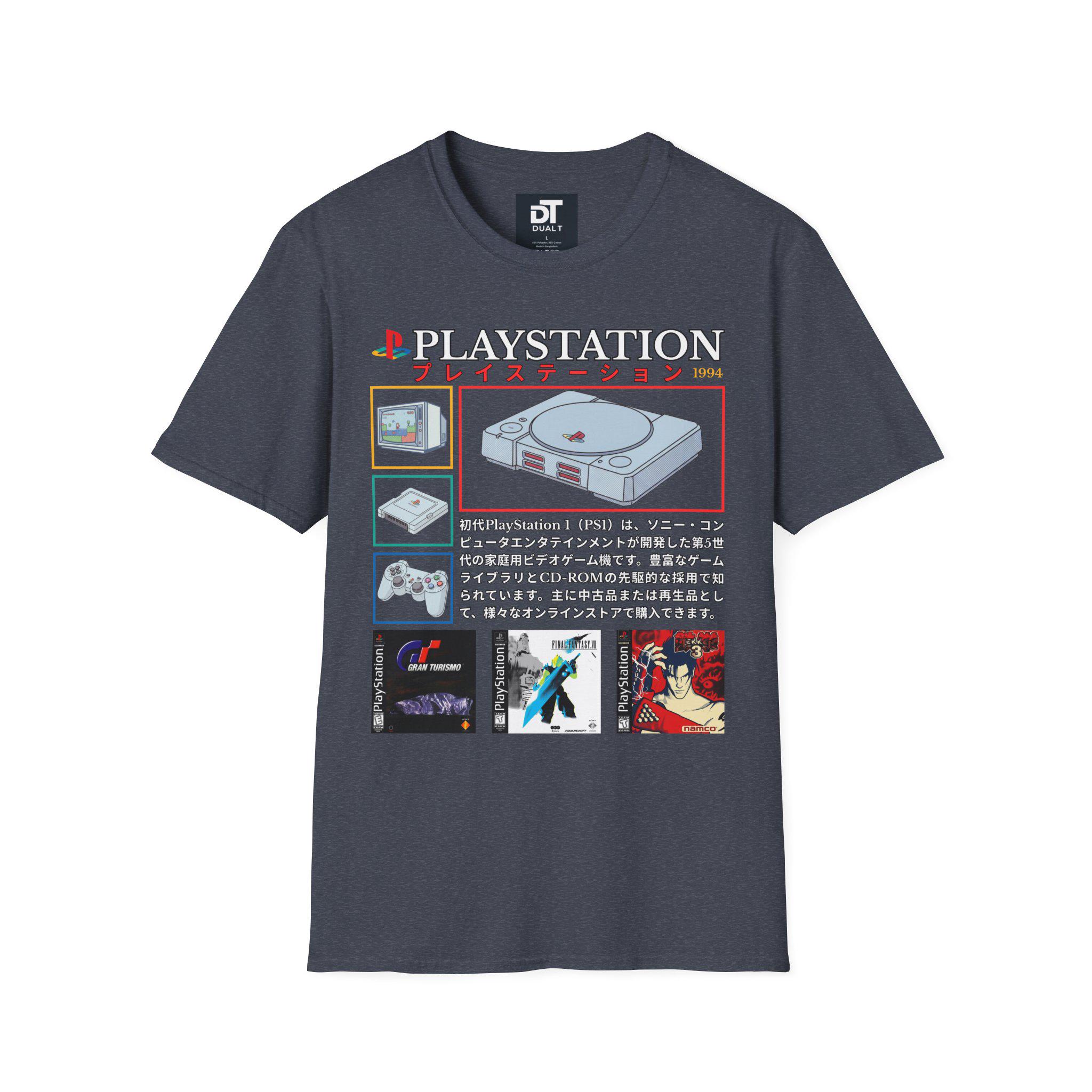 Playstation 1 Tribute 90's Vintage Style Unisex Softstyle Graphic