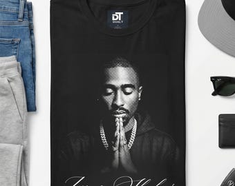 Túpac Amaru II Vintage Halftone Unisex Softstyle Graphic T-Shirt, 90s West Coast Hip Hop Rap Legend Tribute Streetwear Tee