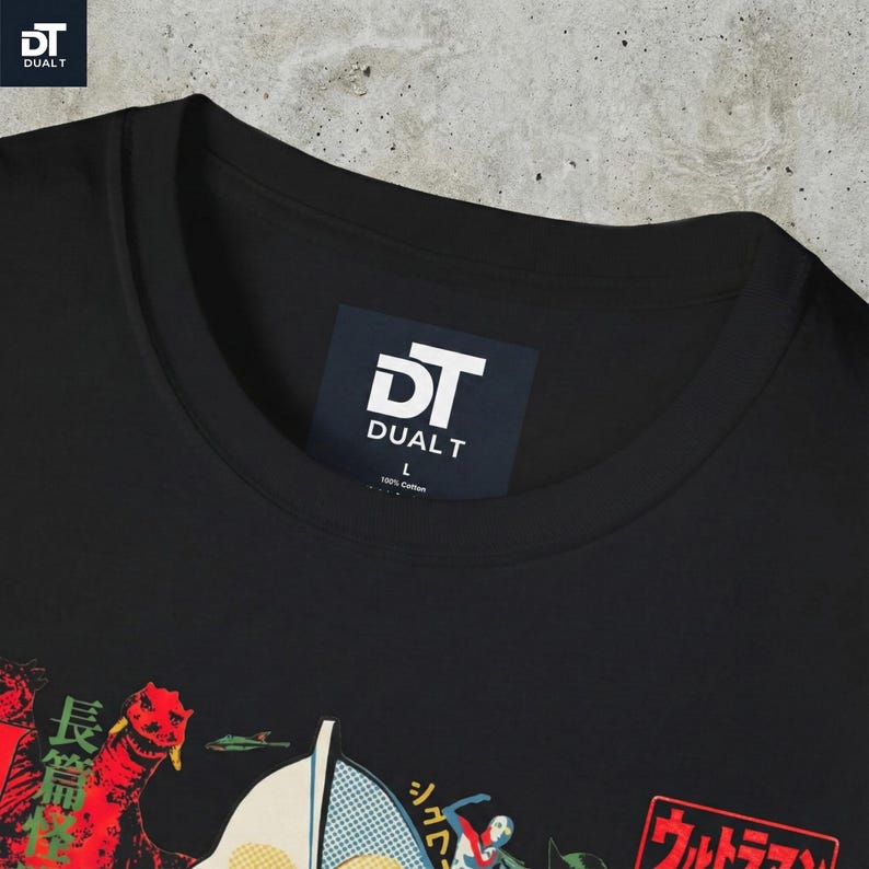 Ultraman Vintage Inspired Japanese Poster Unisex Softstyle Graphic Tee - Retro Tokusatsu Anime Shirt image 4