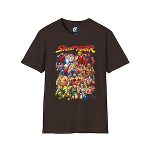 Street Fighter Vintage Halftone Unisex Softstyle Graphic T-Shirt | Retro Arcade Fighting Game Tee | 90s Gamer Shirt | Classic Gamer Gift image 12