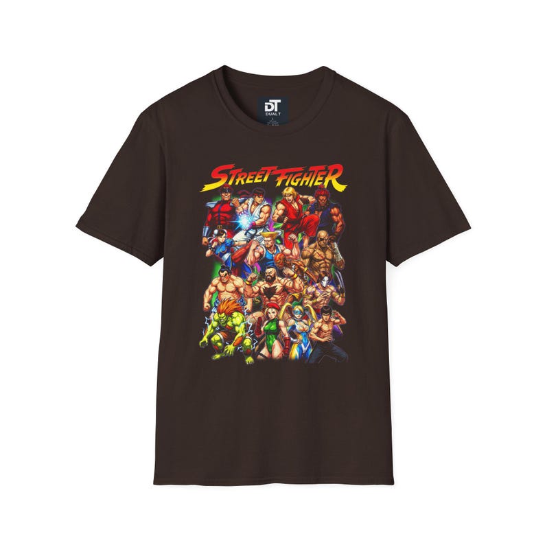 Street Fighter Vintage Halftone Unisex Softstyle Graphic T-Shirt | Retro Arcade Fighting Game Tee | 90s Gamer Shirt | Classic Gamer Gift image 12