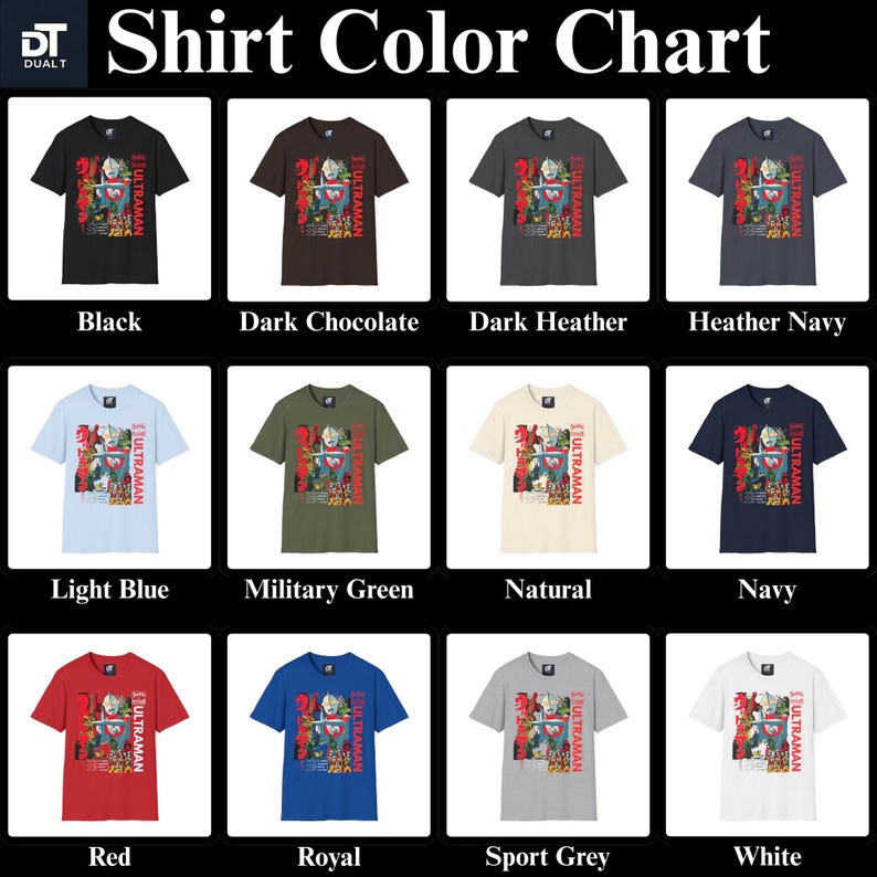 Ultraman Vintage Inspired Japanese Poster Unisex Softstyle Graphic Tee - Retro Tokusatsu Anime Shirt image 19