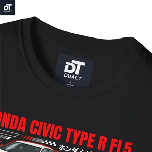 Honda Civic Type R FL5 JDM Streetwear Graphic Tee | K20C1 | Car Enthusiast Gift | Softstyle Unisex image 5