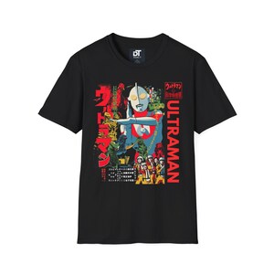 Ultraman Vintage Inspired Japanese Poster Unisex Softstyle Graphic Tee - Retro Tokusatsu Anime Shirt image 8