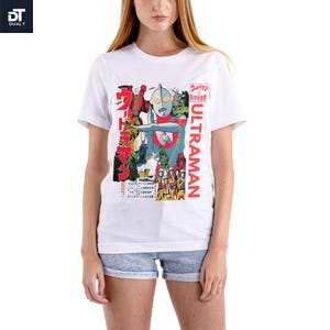 Ultraman Vintage Inspired Japanese Poster Unisex Softstyle Graphic Tee - Retro Tokusatsu Anime Shirt image 7