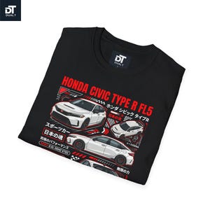 Honda Civic Type R FL5 JDM Streetwear Graphic Tee | K20C1 | Car Enthusiast Gift | Softstyle Unisex image 4