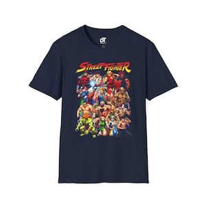 Street Fighter Vintage Halftone Unisex Softstyle Graphic T-Shirt | Retro Arcade Fighting Game Tee | 90s Gamer Shirt | Classic Gamer Gift image 15