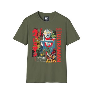Ultraman Vintage Inspired Japanese Poster Unisex Softstyle Graphic Tee - Retro Tokusatsu Anime Shirt image 12