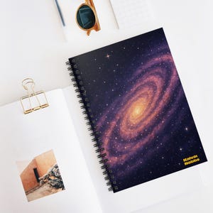 Spiral Notebook - Ruled Line, Milky Way Galaxy Journal, Astronomy Diary, Space Lover Gift, Celestial Planner, Night Sky Sketchbook