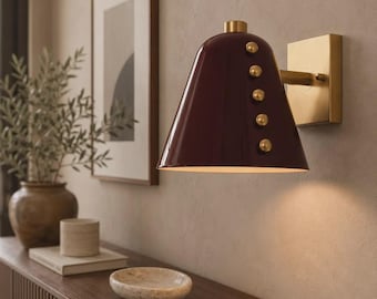 Brass Mid Century Sconce Bedside Reading Light Luxury Interior Wall Light
