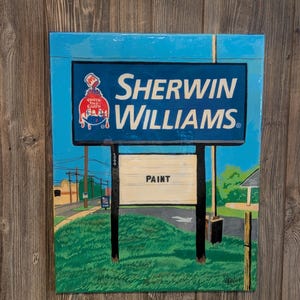 Vintage Sherwin Williams Paint Sign - Etsy