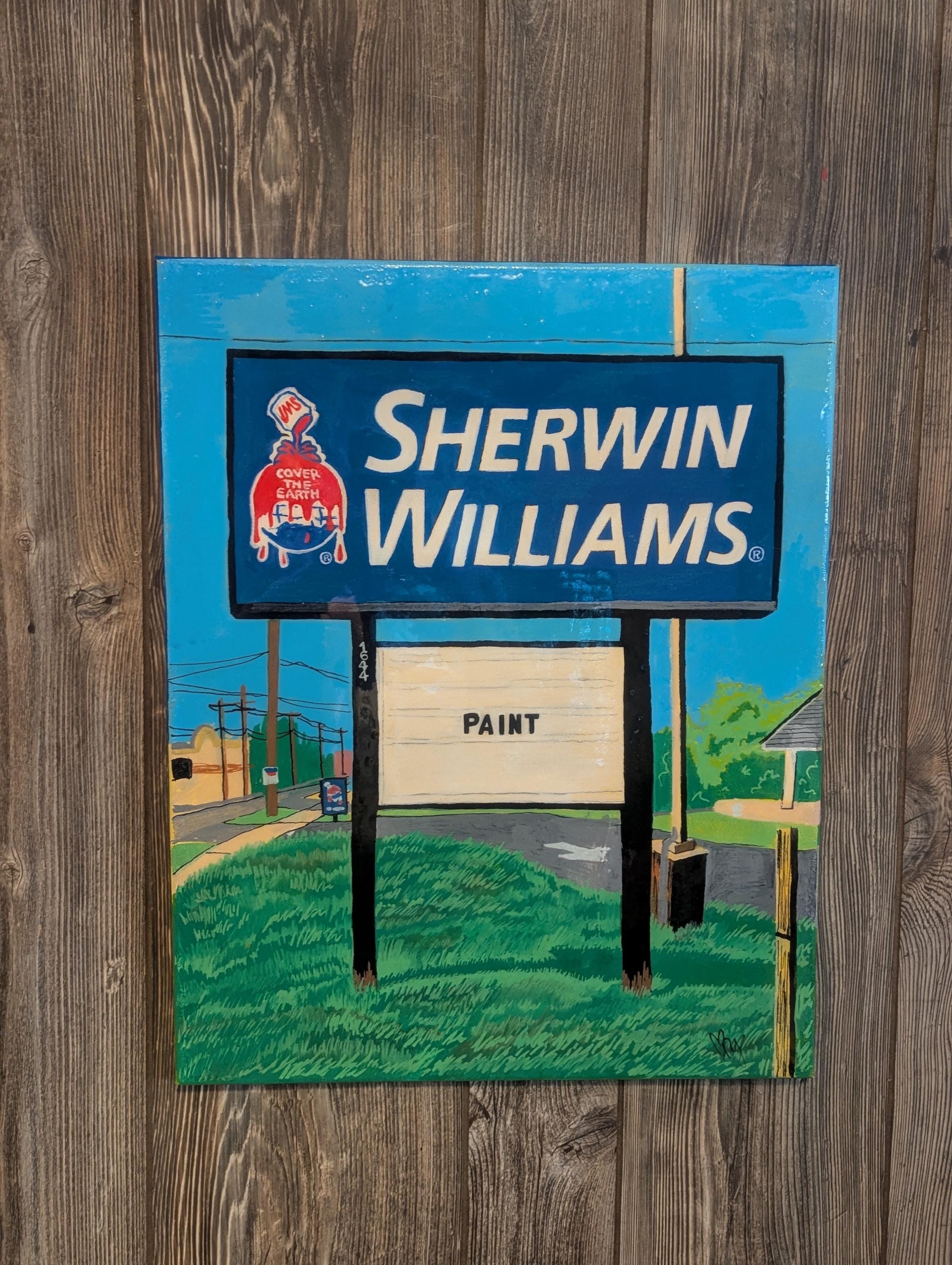 Vintage Sherwin Williams Paint Sign - Etsy