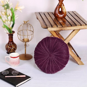 Cotton Velvet round chair pad Cushion Round seat pad for chair Round Floor Cushion Round outdoor cushion wicker chair pad pillow, Yoga Seat