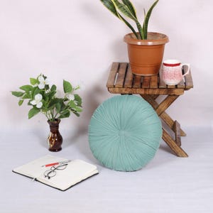 Soft Round Velvet Pillow Cover with Customizable Colors, Personalized Decorative Velvet Pillowcase, Yoga Seat Cushion, Chair Cushion Set