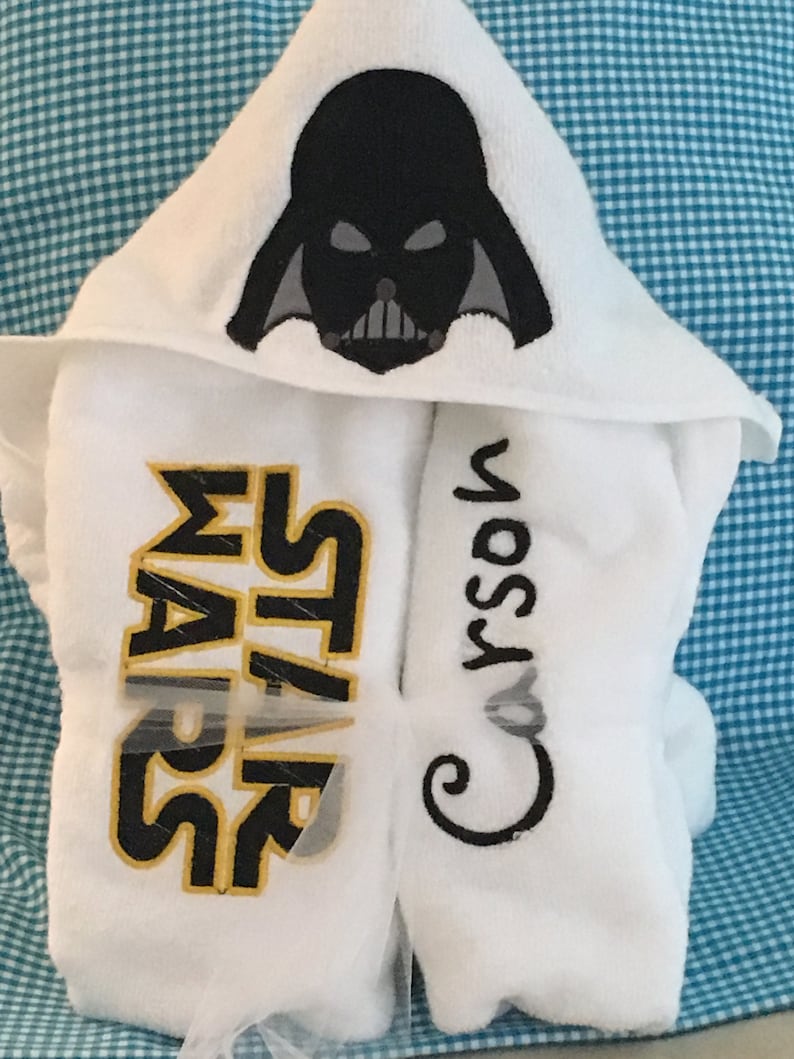 Star Wars Hooded Bath Towel Etsy