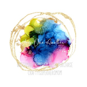 Love One Another Ink Splash - INSTANT Digital Download - png pdf jpg - great for home decor - print & frame as gift