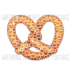 INSTANT Digital Download - SALTED PRETZEL - svg pdf png jpg - makes great gift - wall art - nursery - card - graphic - teacher - food