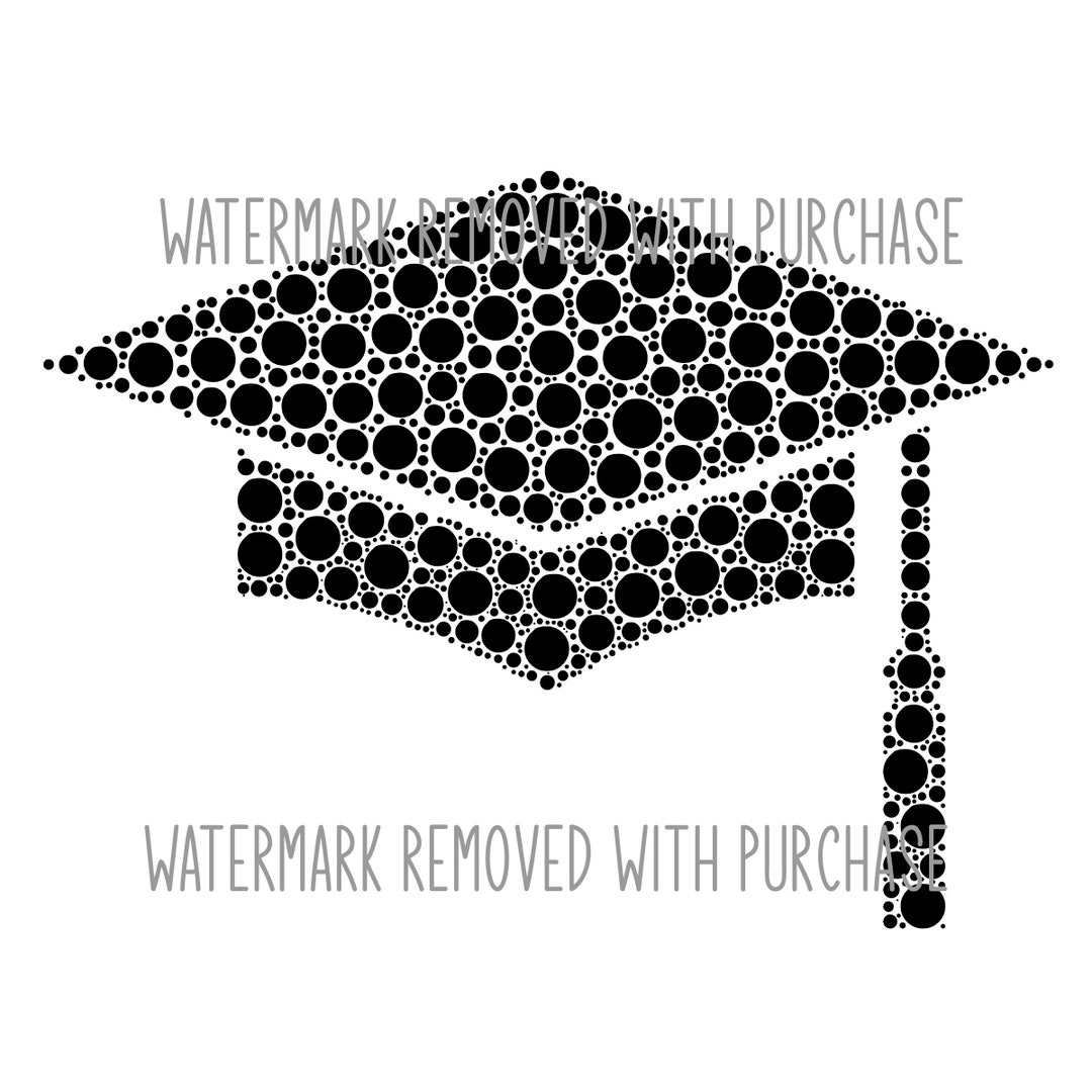 Traceable Grad Cap GRADUATION CAP - INSTANT Digital Download - Black - Png Pdf Jpg Svg ...