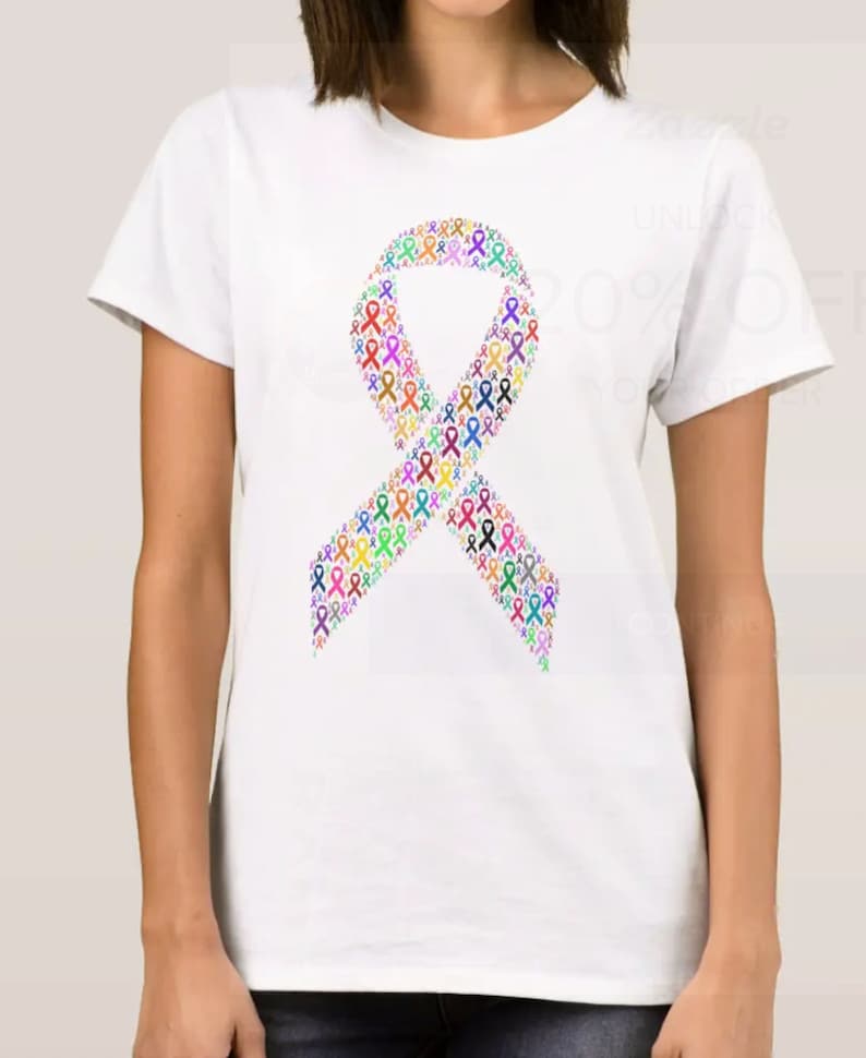 DIREKT Digital Nedladdning - CANCER MEDVETENHETSBAND pdf png jpg svg - väggkonst - grafik - affisch - kampanj - hopp - kämpa - läka bild 2