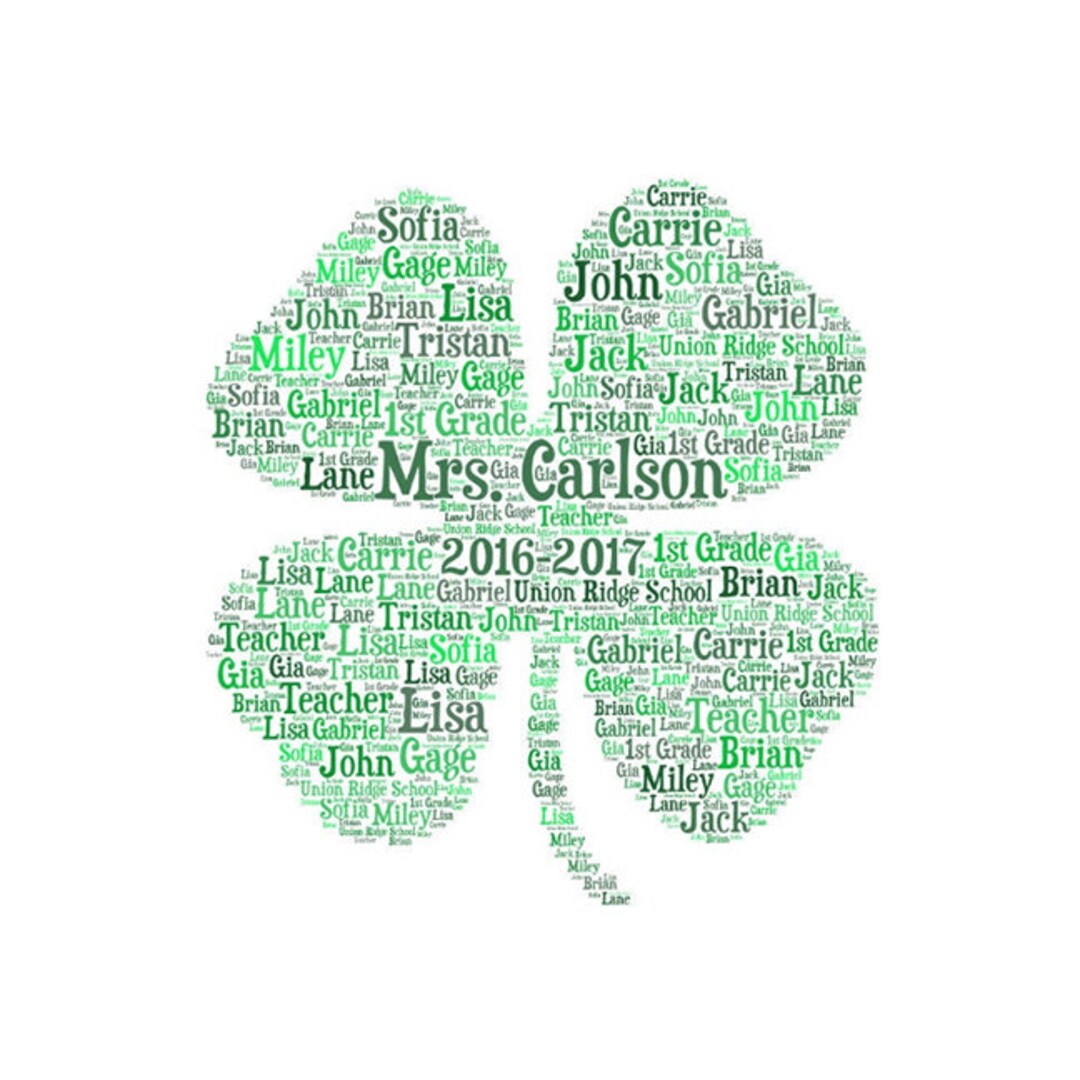 Eq　Jiminy craft language　ill his clover Quilling Art 4 Leaf Clover- Shamrock Quilling - Paper