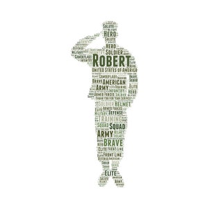 United States Army Salute word cloud art print makes great soldier graduation appreciation gift Customize Wordle