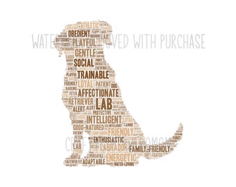 INSTANT Digital Download - LABRADOR dog retriever - svg pdf png jpg - makes great gift - wall art - nursery - card - graphic - veterinarian