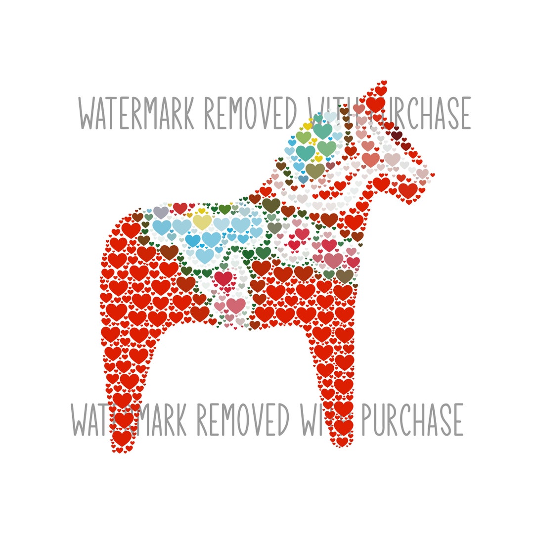 Dala Horse Swedish Scandinavian - INSTANT Digital Download - Png Pdf Jpg Svg - Great for Home ...