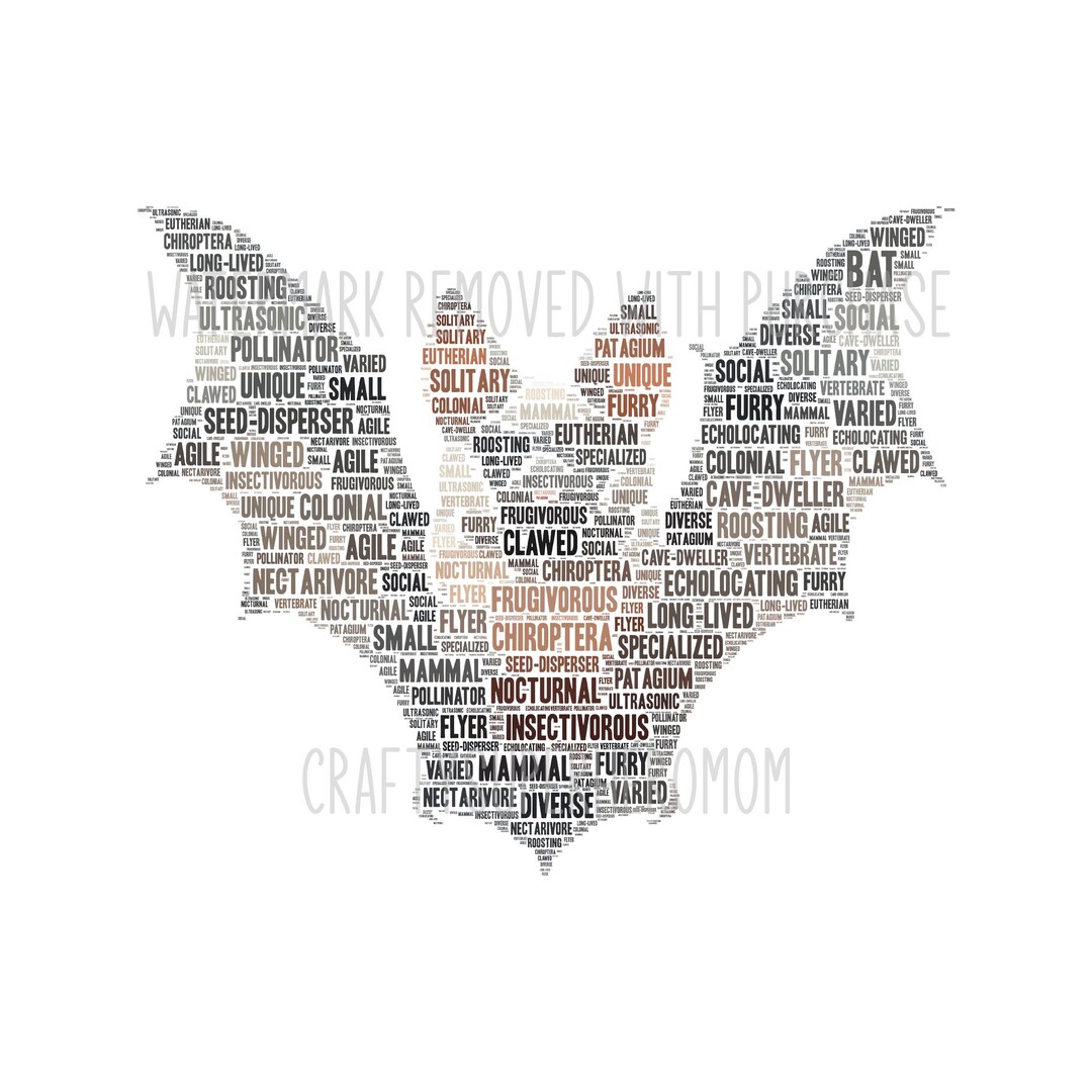 INSTANT Digital Download - BAT - Svg Pdf Png Jpg - Makes Great Gift ...