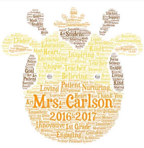digital teacher inspired word cloud art giraffe face makes etsy